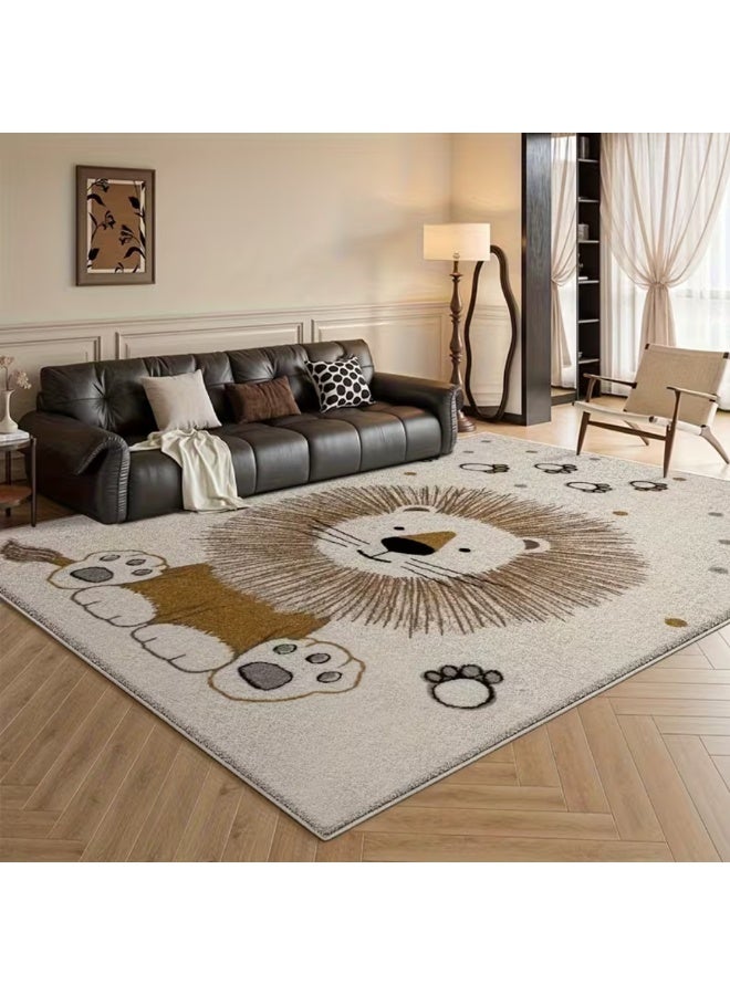 Factory Price Lion and Paw Kids Cushion Play Mat Rug – Soft Padded Carpet with Non-Slip Backing, 160 x 200 cm - Image 5